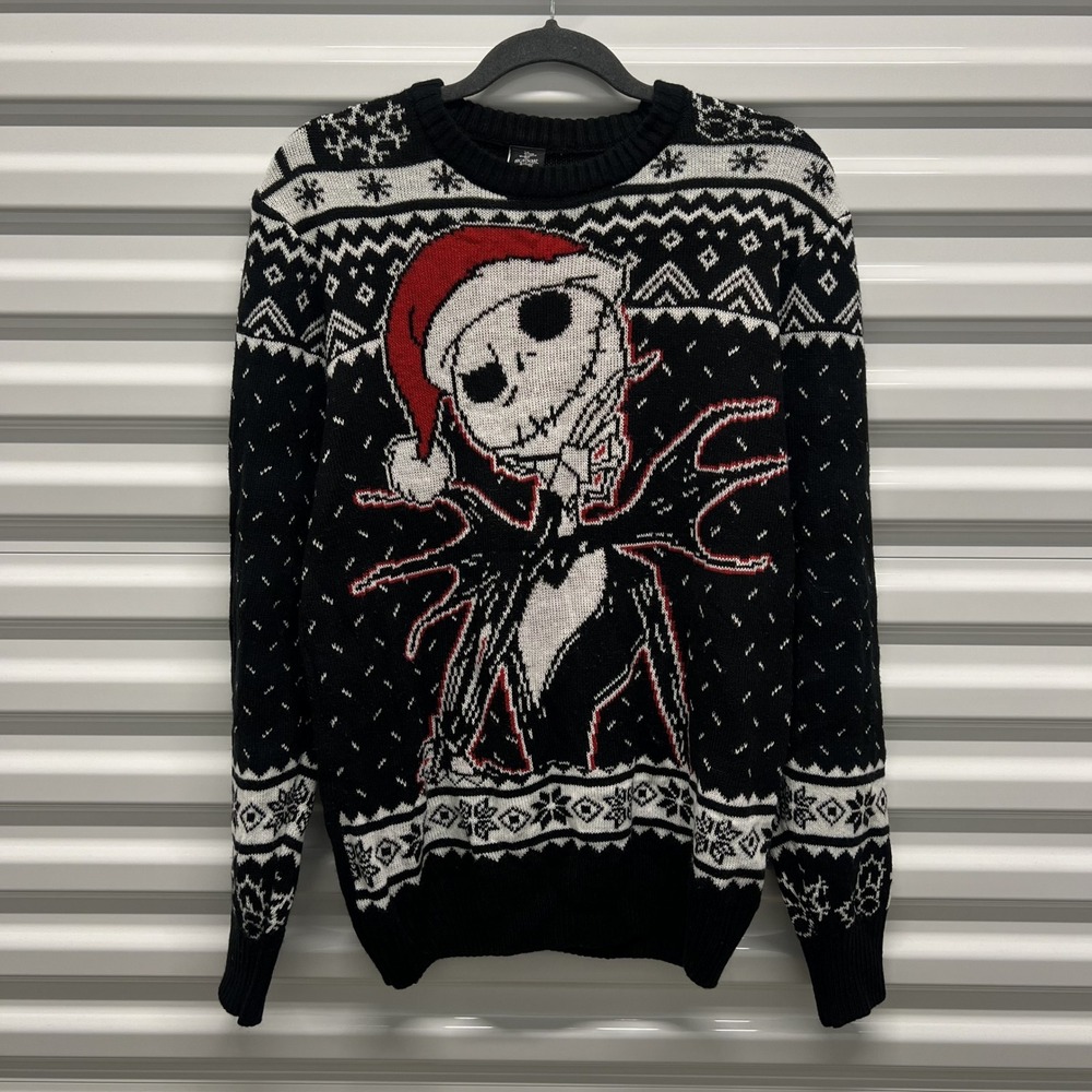 Disney Nightmare Before Christmas Size S Jack Skellington Ugly Christmas Sweater